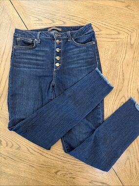 Joes Jeans High-Rise Dark Blue Women’s Button-Fly Jeans